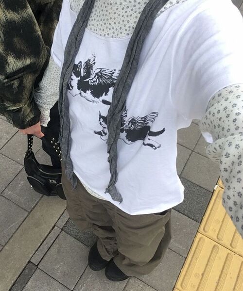 ITZAVIBE(イッザバイブ)の「LACE LAYERED WIDE PANTS - KHAKI(その他パンツ・レディース・その他・MEDIUM/LARGE)」の18枚目の写真