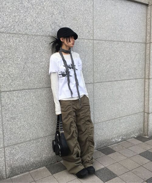 ITZAVIBE(イッザバイブ)の「LACE LAYERED WIDE PANTS - KHAKI(その他パンツ・レディース・その他・MEDIUM/LARGE)」の21枚目の写真