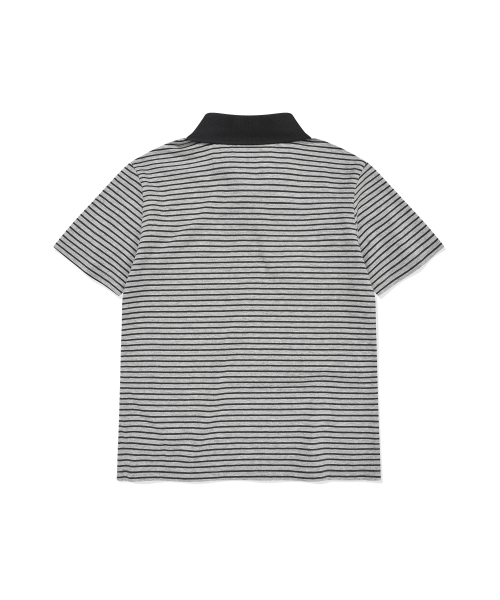 COVERNAT WOMAN（カバーナットウーマン）の「ウィメンズスリムストライプTシャツメランジグレー（Tシャツ/カットソー・レディース・その他・WM/WS）」の2枚目の写真