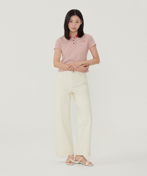 COVERNAT WOMAN（カバーナットウーマン）の「ウィメンズスリムストライプTシャツメランジグレー（Tシャツ/カットソー・レディース・その他・WM/WS）」の3枚目の写真