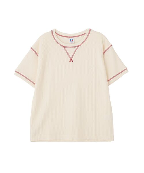 RUSSELL(ラッセル)の「【RUSSELL】ワッフルガゼットTシャツ(Tシャツ/カットソー・レディース・アイボリー・FREE)」の18枚目の写真