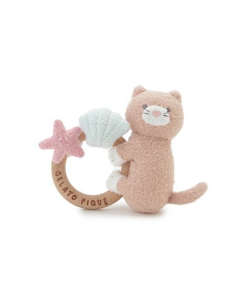 gelato pique(ジェラートピケ)の「【BABY】スムーズィーシーサイドキャットラトル(その他ベビー用品・キッズ・グレー/ブラウン・F)」の3枚目の写真