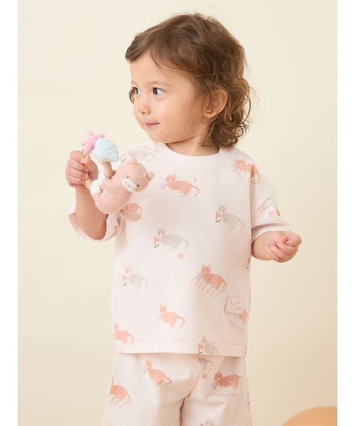 gelato pique(ジェラートピケ)の「【BABY】スムーズィーシーサイドキャットラトル(その他ベビー用品・キッズ・グレー/ブラウン・F)」の5枚目の写真