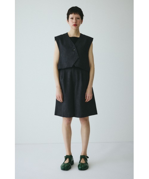 HeRIN.CYE(ヘリンドットサイ)の「Tweed butcher half pants / ツイードブッチャーハーフパンツ(その他パンツ・レディース・ブラック/ライトブルー/ベージュ・36/38)」の7枚目の写真