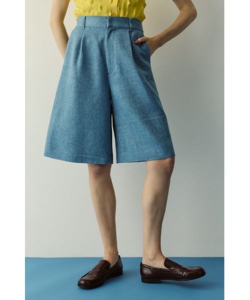 HeRIN.CYE(ヘリンドットサイ)の「Tweed butcher half pants / ツイードブッチャーハーフパンツ(その他パンツ・レディース・ブラック/ライトブルー/ベージュ・36/38)」の13枚目の写真