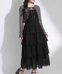 予約商品】レディースのワンピース（ブラック/黒色系・長袖