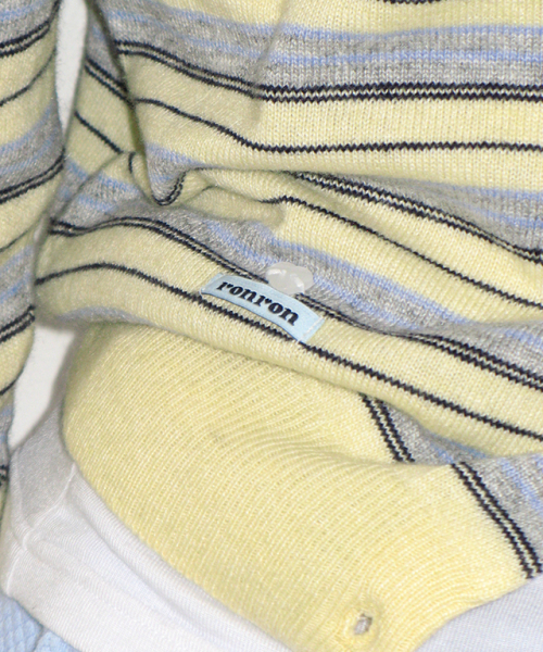 RONRON(ロンロン)の「SOFT DAYS KNIT CARDIGAN YELLOW STRIPE(ニット/セーター・レディース・その他・FREE)」の2枚目の写真