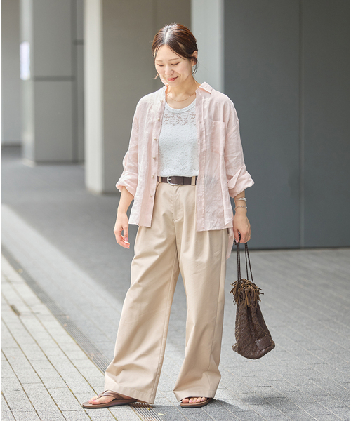 JOURNAL STANDARD（ジャーナルスタンダード）の「ストレッチフラワーレースタンク（Tシャツ/カットソー・レディース・ブラック/ホワイト/アイボリー・FREE）」の5枚目の写真
