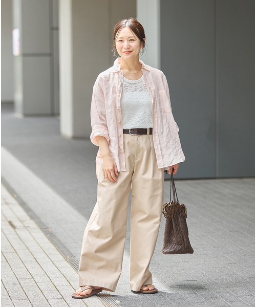 JOURNAL STANDARD（ジャーナルスタンダード）の「ストレッチフラワーレースタンク（Tシャツ/カットソー・レディース・ブラック/ホワイト/アイボリー・FREE）」の13枚目の写真