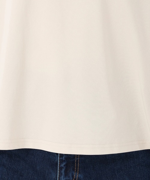 STRAWBERRY-FIELDS(ストロベリーフィールズ)の「ファンクショナル天竺_シフォンプリーツドッキングカットソー(Tシャツ/カットソー・レディース・ベージュ/ネイビー/ホワイト/ブラック・2)」の12枚目の写真