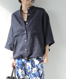 予約商品】レディースのシャツ/ブラウス（ブルー・ネイビー/青色系