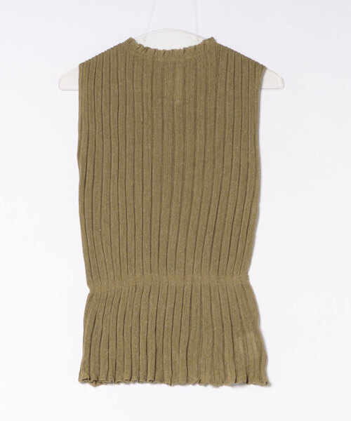 LAULEN（ローレン）の「random rib browsing knit /ランダムリブブラウジングニット（ニット/セーター・レディース・ブラック/オートミール/カーキ・FREE）」の13枚目の写真