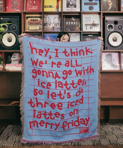 MERRYFRIDAY / メリーフライデー」ラグ Typography タイポグラフィ