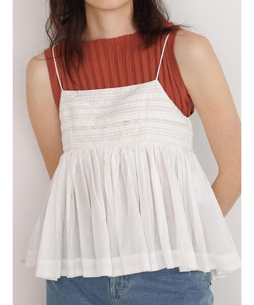 セール】Lace panel camisole（キャミソール）｜FIKA.（フィーカ）の