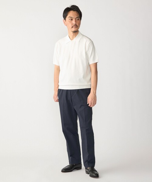 SHIPS(シップス)の「SHIPS:〈洗濯機可能/接触冷感〉ファンクション ショート スリーブ ニット ポロシャツ(ニット/セーター・メンズ・トップグレー/ホワイト/ライム/ブラック・MEDIUM/X-LARGE/SMALL/LARGE)」の11枚目の写真