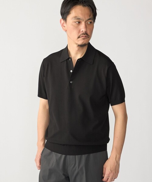 SHIPS(シップス)の「SHIPS:〈洗濯機可能/接触冷感〉ファンクション ショート スリーブ ニット ポロシャツ(ニット/セーター・メンズ・トップグレー/ホワイト/ライム/ブラック・MEDIUM/X-LARGE/SMALL/LARGE)」の16枚目の写真