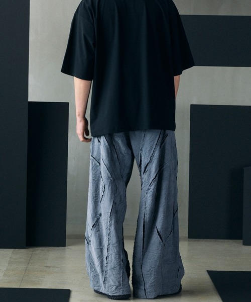 MAISON SPECIAL（メゾンスペシャル）の「《UNISEX》Tuck Washer Prime-Wide TSUGIHAGI Slacks/タックワッシャープライムワイドツギハギスラックス【MAISON SPECIAL/メゾンスペシャル】■セットアップ対応■（スラックス・メンズ・グレー/ラベンダー/モカ・0/1/2）」の17枚目の写真