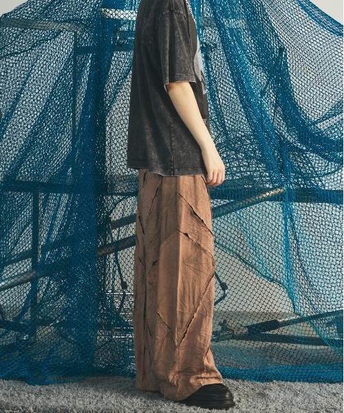 MAISON SPECIAL（メゾンスペシャル）の「《UNISEX》Tuck Washer Prime-Wide TSUGIHAGI Slacks/タックワッシャープライムワイドツギハギスラックス【MAISON SPECIAL/メゾンスペシャル】■セットアップ対応■（スラックス・メンズ・グレー/ラベンダー/モカ・0/1/2）」の21枚目の写真