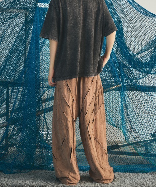 MAISON SPECIAL（メゾンスペシャル）の「《UNISEX》Tuck Washer Prime-Wide TSUGIHAGI Slacks/タックワッシャープライムワイドツギハギスラックス【MAISON SPECIAL/メゾンスペシャル】■セットアップ対応■（スラックス・メンズ・グレー/ラベンダー/モカ・0/1/2）」の22枚目の写真