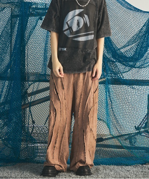 MAISON SPECIAL（メゾンスペシャル）の「《UNISEX》Tuck Washer Prime-Wide TSUGIHAGI Slacks/タックワッシャープライムワイドツギハギスラックス【MAISON SPECIAL/メゾンスペシャル】■セットアップ対応■（スラックス・メンズ・グレー/ラベンダー/モカ・0/1/2）」の20枚目の写真