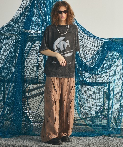 MAISON SPECIAL（メゾンスペシャル）の「《UNISEX》Tuck Washer Prime-Wide TSUGIHAGI Slacks/タックワッシャープライムワイドツギハギスラックス【MAISON SPECIAL/メゾンスペシャル】■セットアップ対応■（スラックス・メンズ・グレー/ラベンダー/モカ・0/1/2）」の18枚目の写真