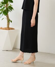シャーリングジャガードスカート《15 quinze》【セットアップ】