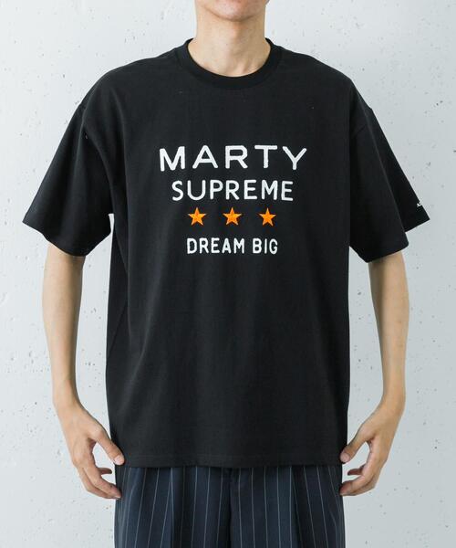URBAN RESEARCH(アーバンリサーチ)の「URBAN RESEARCH×MARTY SUPREME×A24 SOLID 3STAR LOGO T-SHIRTS(Tシャツ/カットソー・メンズ・オレンジ/ホワイト/ブラック・MEDIUM/LARGE/X-LARGE)」の6枚目の写真