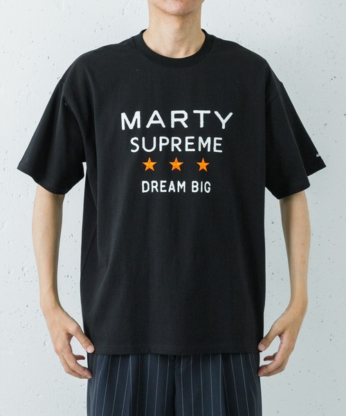 URBAN RESEARCH×MARTY SUPREME×A24 SOLID 3STAR LOGO T-SHIRTS（T