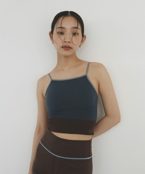 hellam home(へラムホーム)の「カップ付きヨガウェアブラトップ(その他トップス・レディース・ベージュ/ブラック/ネイビー・FREE)」の20枚目の写真