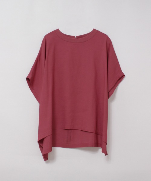 RNA-N(アールエヌエーエヌ)の「B2977 リブコンビドロップショルダー(Tシャツ/カットソー・レディース・グレイッシュベージュ/ブラック/レッド・FREE)」の22枚目の写真