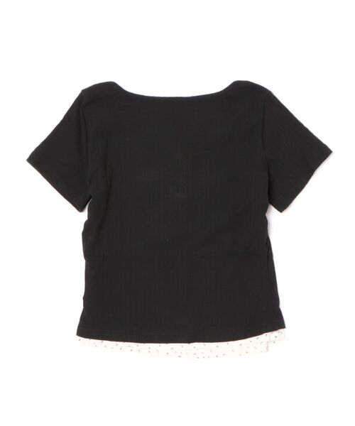 almo（アルモ）の「【TUNE】小花バイカラーカットソー（Tシャツ/カットソー・レディース・ブルー/ブラック・FREE）」の5枚目の写真