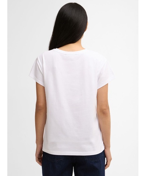 Barbour（バブアー）の「HartlandフロントロゴTシャツ（レディース）（Tシャツ/カットソー・レディース・ホワイト/ネイビー/ピンク・8/10）」の6枚目の写真
