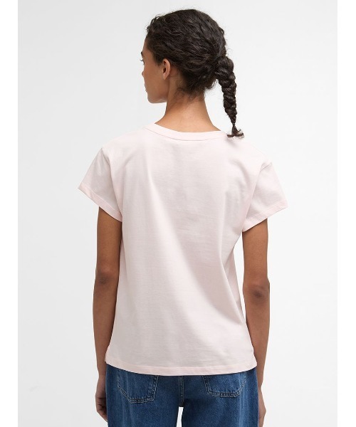Barbour（バブアー）の「HartlandフロントロゴTシャツ（レディース）（Tシャツ/カットソー・レディース・ホワイト/ネイビー/ピンク・8/10）」の10枚目の写真
