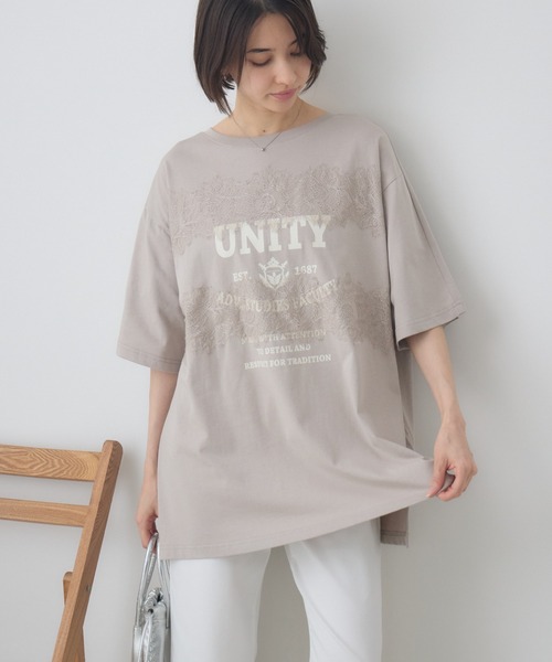 KATHARINE ROSS(キャサリンロス)の「【前後2WAY】 ロゴTシャツ(Tシャツ/カットソー・レディース・ブラック/ベージュ・FREE)」の17枚目の写真