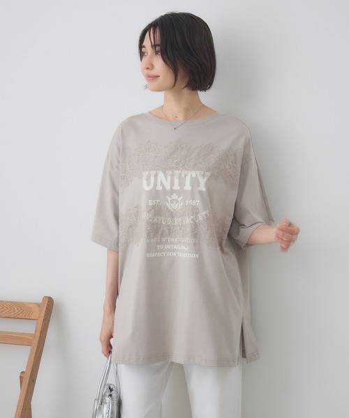 KATHARINE ROSS(キャサリンロス)の「【前後2WAY】 ロゴTシャツ(Tシャツ/カットソー・レディース・ブラック/ベージュ・FREE)」の18枚目の写真