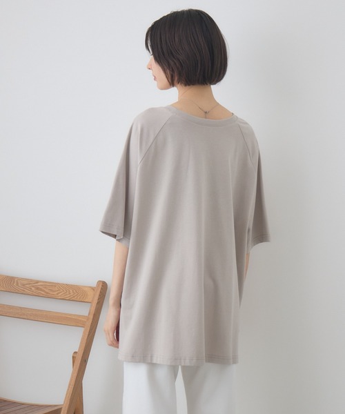 KATHARINE ROSS(キャサリンロス)の「【前後2WAY】 ロゴTシャツ(Tシャツ/カットソー・レディース・ブラック/ベージュ・FREE)」の8枚目の写真