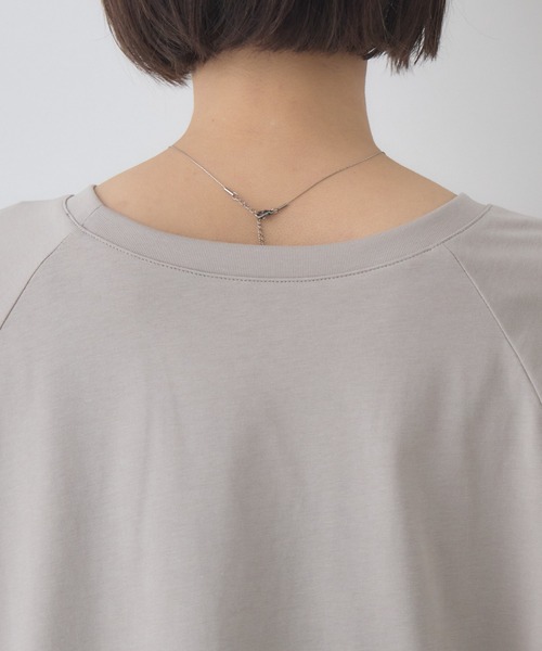 KATHARINE ROSS(キャサリンロス)の「【前後2WAY】 ロゴTシャツ(Tシャツ/カットソー・レディース・ブラック/ベージュ・FREE)」の6枚目の写真