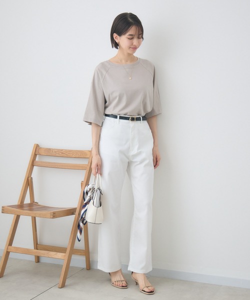 KATHARINE ROSS(キャサリンロス)の「【前後2WAY】 ロゴTシャツ(Tシャツ/カットソー・レディース・ブラック/ベージュ・FREE)」の14枚目の写真