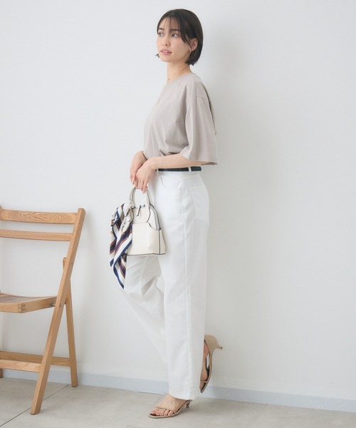 KATHARINE ROSS(キャサリンロス)の「【前後2WAY】 ロゴTシャツ(Tシャツ/カットソー・レディース・ブラック/ベージュ・FREE)」の15枚目の写真