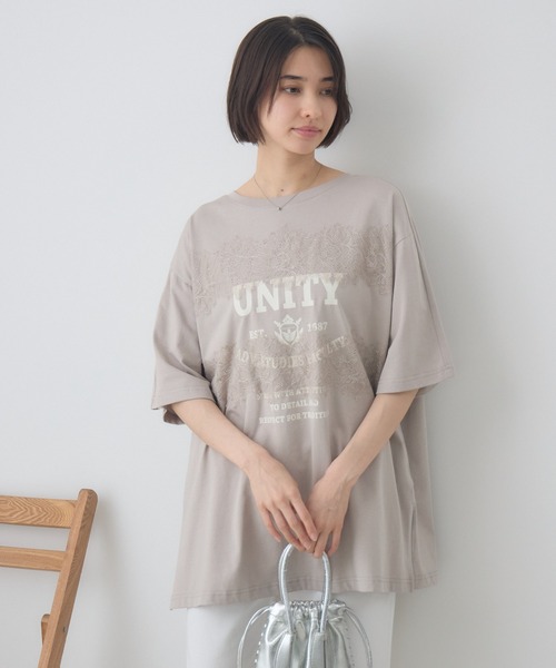 KATHARINE ROSS(キャサリンロス)の「【前後2WAY】 ロゴTシャツ(Tシャツ/カットソー・レディース・ブラック/ベージュ・FREE)」の16枚目の写真