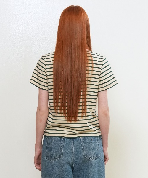 GENERAL IDEA（ジェネラルアイデア）の「【GENERAL IDEA】ストライプ半袖Tシャツ / STRIPED SHORT-SLEEVED T-SHIRT（Tシャツ/カットソー・レディース・ネイビー/ホワイト/ベージュ/ピンク・S/L/M）」の11枚目の写真