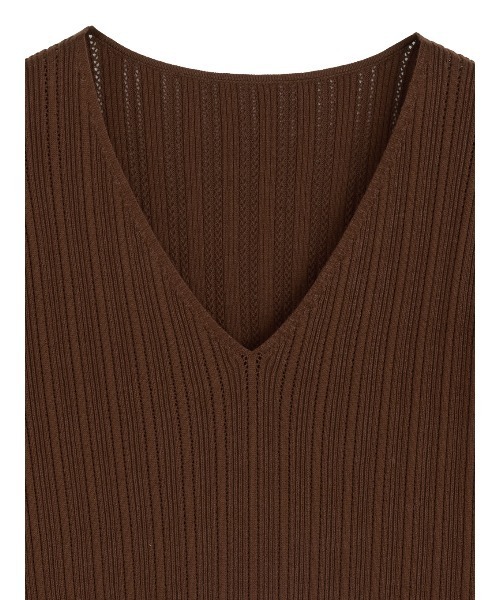 Ameri(アメリ)の「2WAY LACE DOCKING LADY KNIT TOP(ニット/セーター・レディース・ブラウン/アイボリー/ブラック/グレー・FREE)」の17枚目の写真