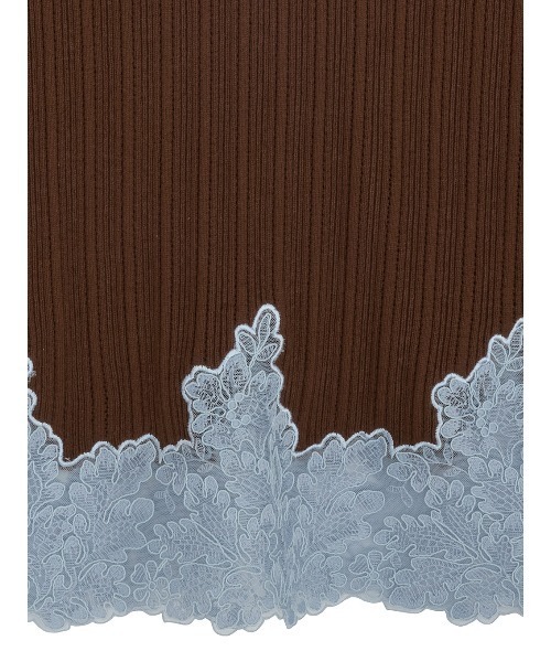 Ameri(アメリ)の「2WAY LACE DOCKING LADY KNIT TOP(ニット/セーター・レディース・ブラウン/アイボリー/ブラック/グレー・FREE)」の19枚目の写真