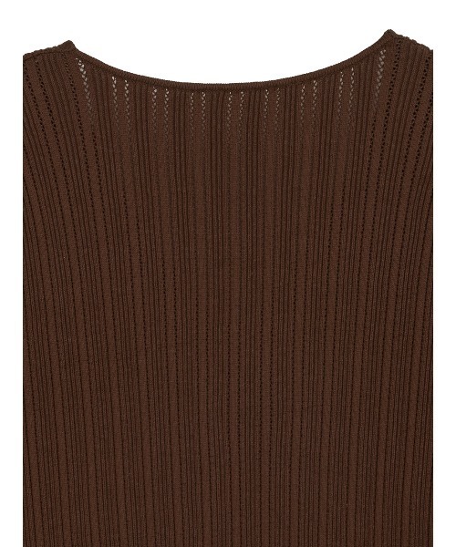 Ameri(アメリ)の「2WAY LACE DOCKING LADY KNIT TOP(ニット/セーター・レディース・ブラウン/アイボリー/ブラック/グレー・FREE)」の21枚目の写真