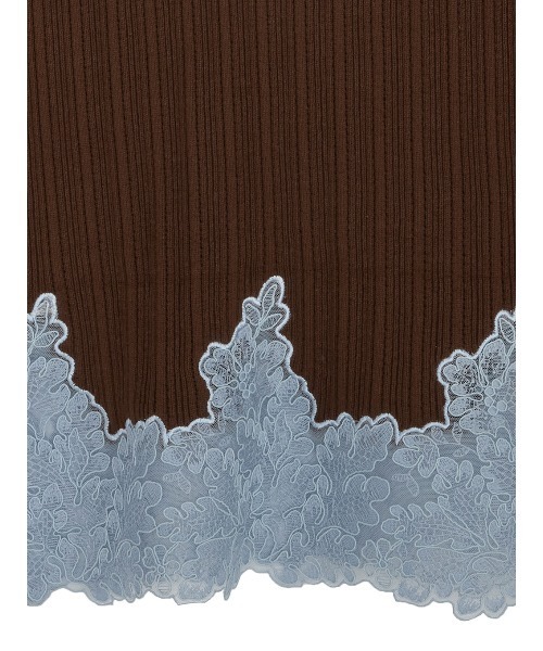 Ameri(アメリ)の「2WAY LACE DOCKING LADY KNIT TOP(ニット/セーター・レディース・ブラウン/アイボリー/ブラック/グレー・FREE)」の22枚目の写真