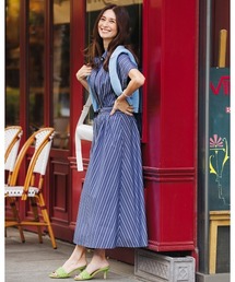 UVイージーケア・ベルト付きシャツワンピース