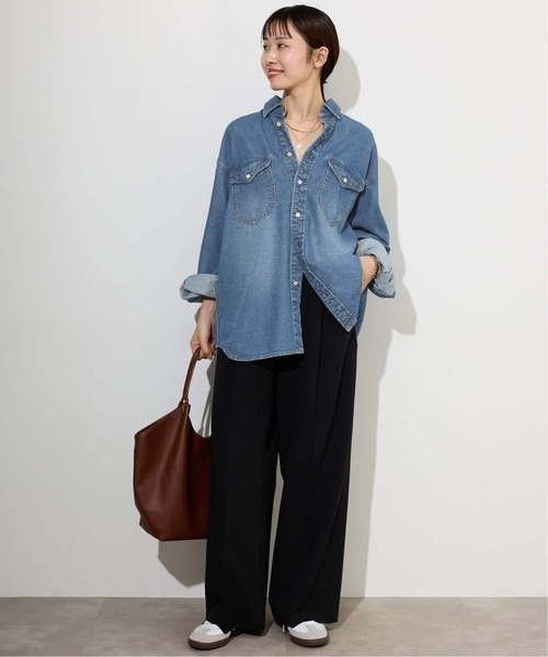 WEB限定/追加》LE DENIM BDUデニムシャツ（シャツ/ブラウス）｜SLOBE