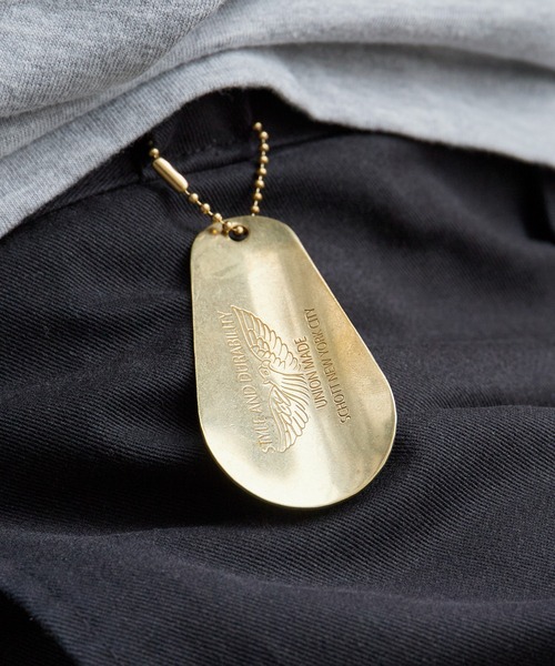 schott（ショット）の「Schott/ショット BRASS SHOEHORN シューホーンキーホルダー アクセサリー キーホルダー ゴールド メンズ  2026年 夏 夏服（キーホルダー・メンズ・ゴールド・FREE）」の5枚目の写真