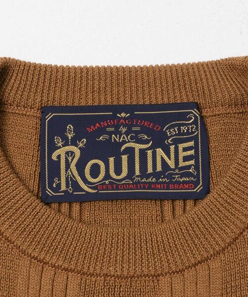 URBAN RESEARCH(アーバンリサーチ)の「『別注』ROUTINE×URBAN RESEARCH VINTAGE CREWNECK(ニット/セーター・レディース・キャメル/アイボリー/チャコールグレー・FREE)」の9枚目の写真
