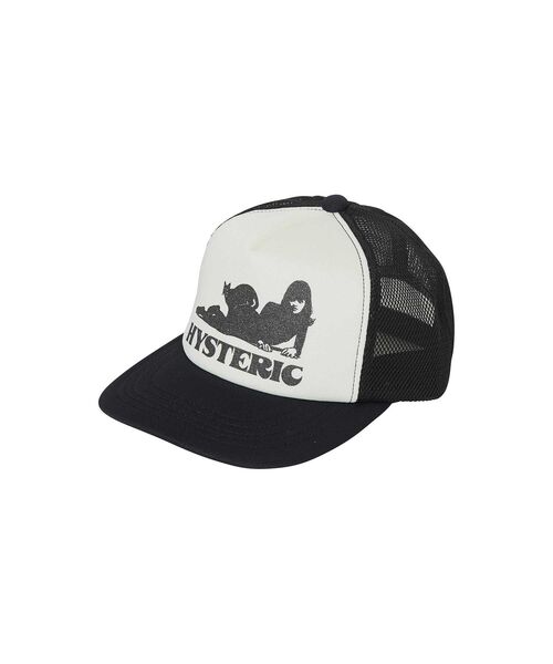 HYSTERIC GLAMOUR（ヒステリックグラマー）の「BLACK CAT WOMAN メッシュキャップ（キャップ・レディース・グリーン/ブラック/ピンク・FREE）」の2枚目の写真